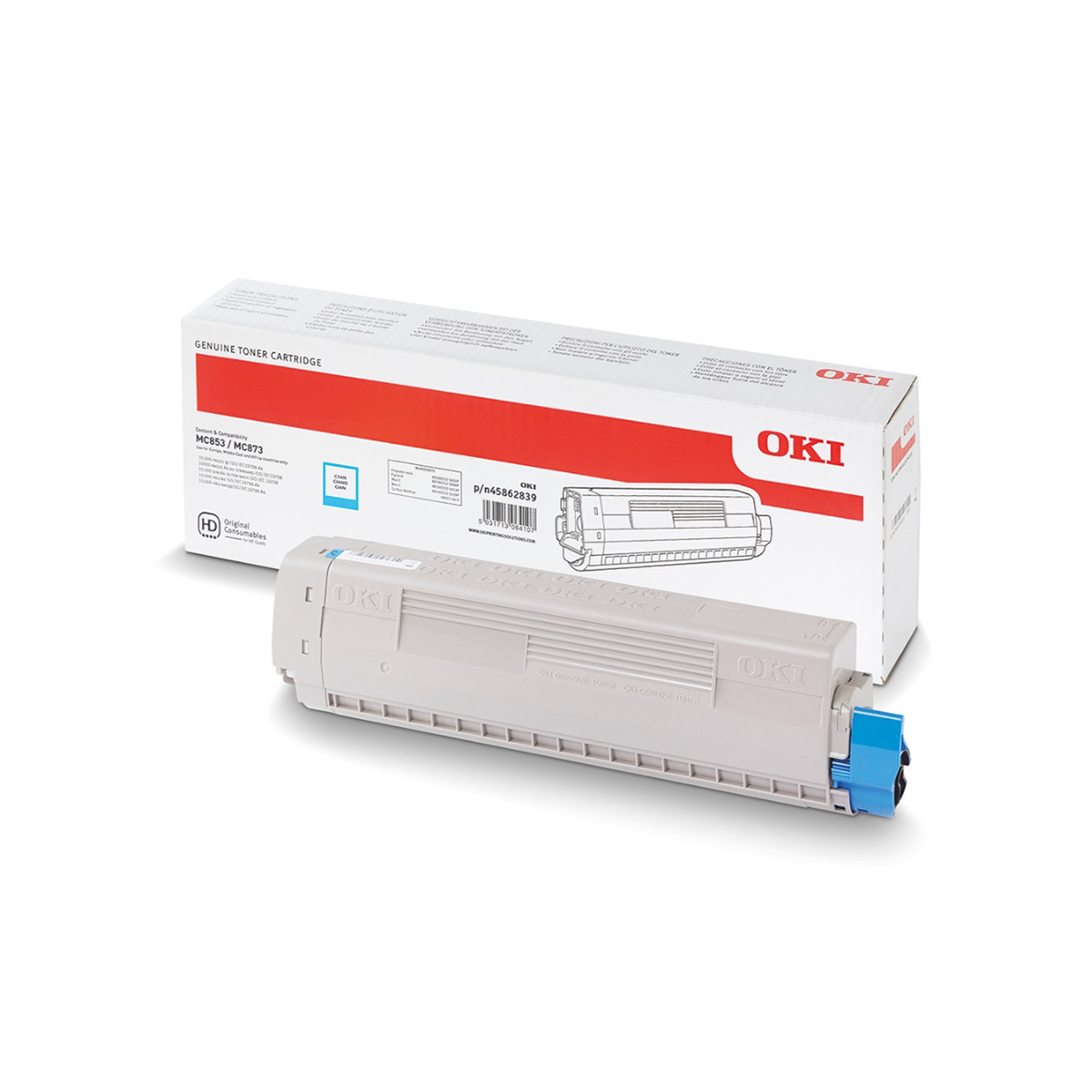 OKI 45862839 Cyan Toner Cartridge