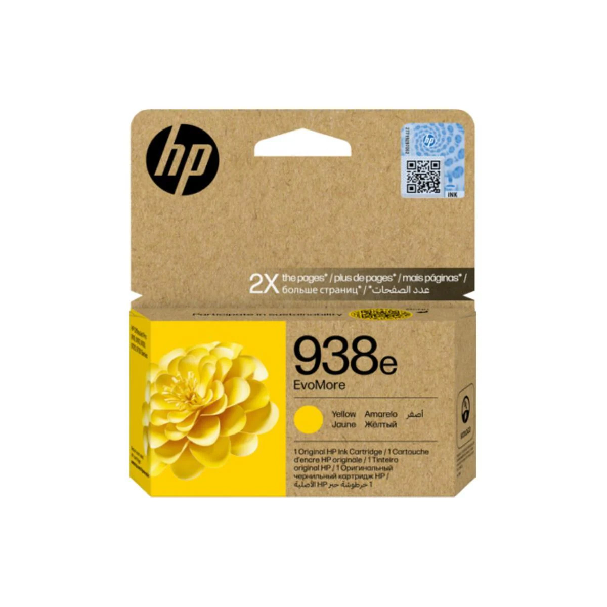 HP 938e EvoMore Yellow Ink Cartridge
