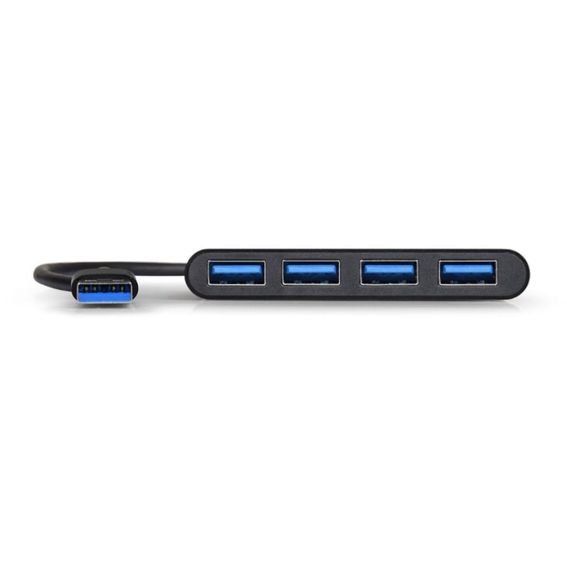 Port USB3.0 to 4 x USB3.0 5Gbps 4 Port Hub - Black - Image 3