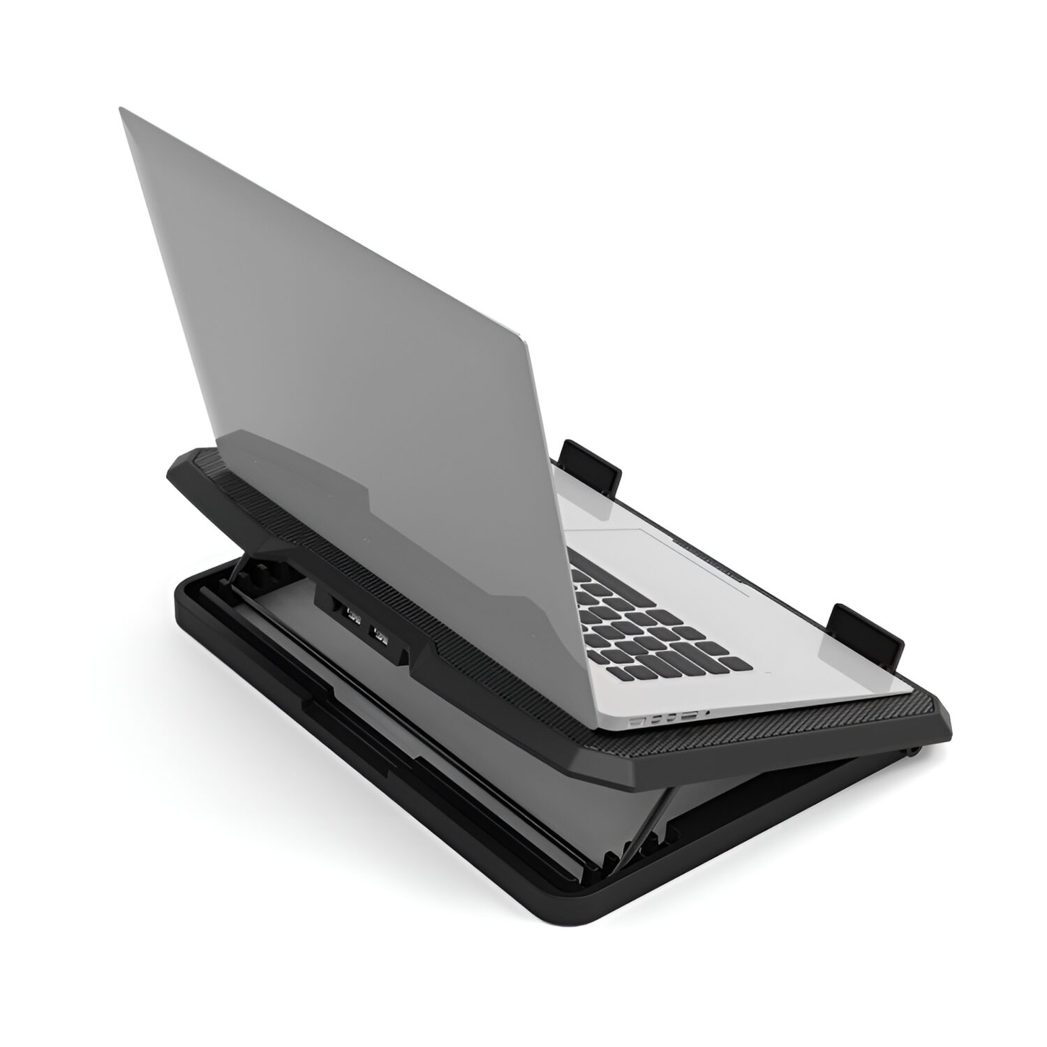 Port Ergonomic Notebook Cooler Pro, with Dual Fans and USB Ports - Image 5
