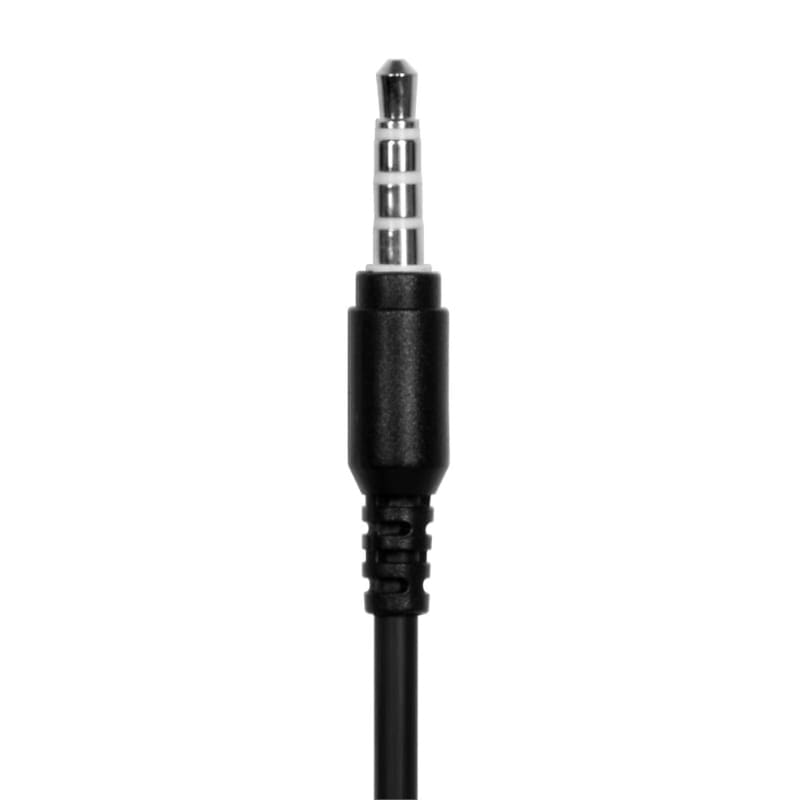 Port Stereo Headset with Mic with 1.2m Cable|1 x 3.5mm|Volume Controller - Black - Image 4