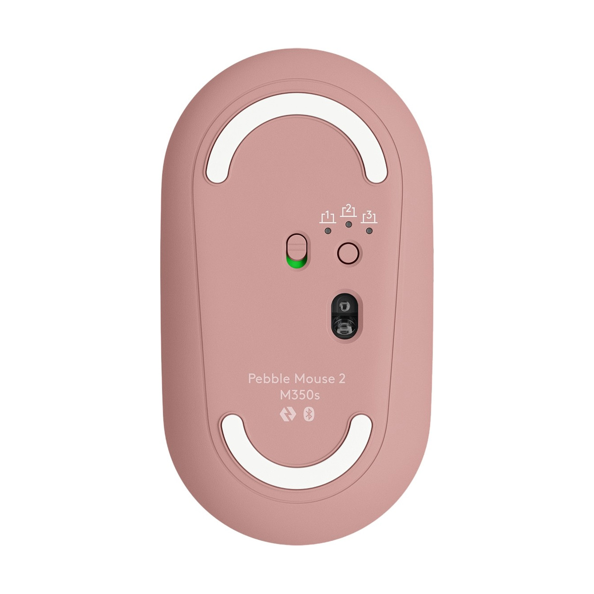 Logitech Pebble Mouse 2 M350S Ambidextrous Wireless Tonal Rose Optical Mouse - Image 5