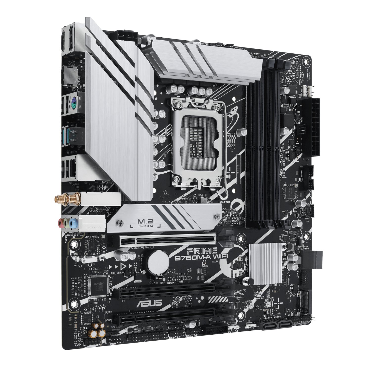 Asus PRIME B760M-A WIFI Intel LGA1700 M-ATX Motherboard - Image 3