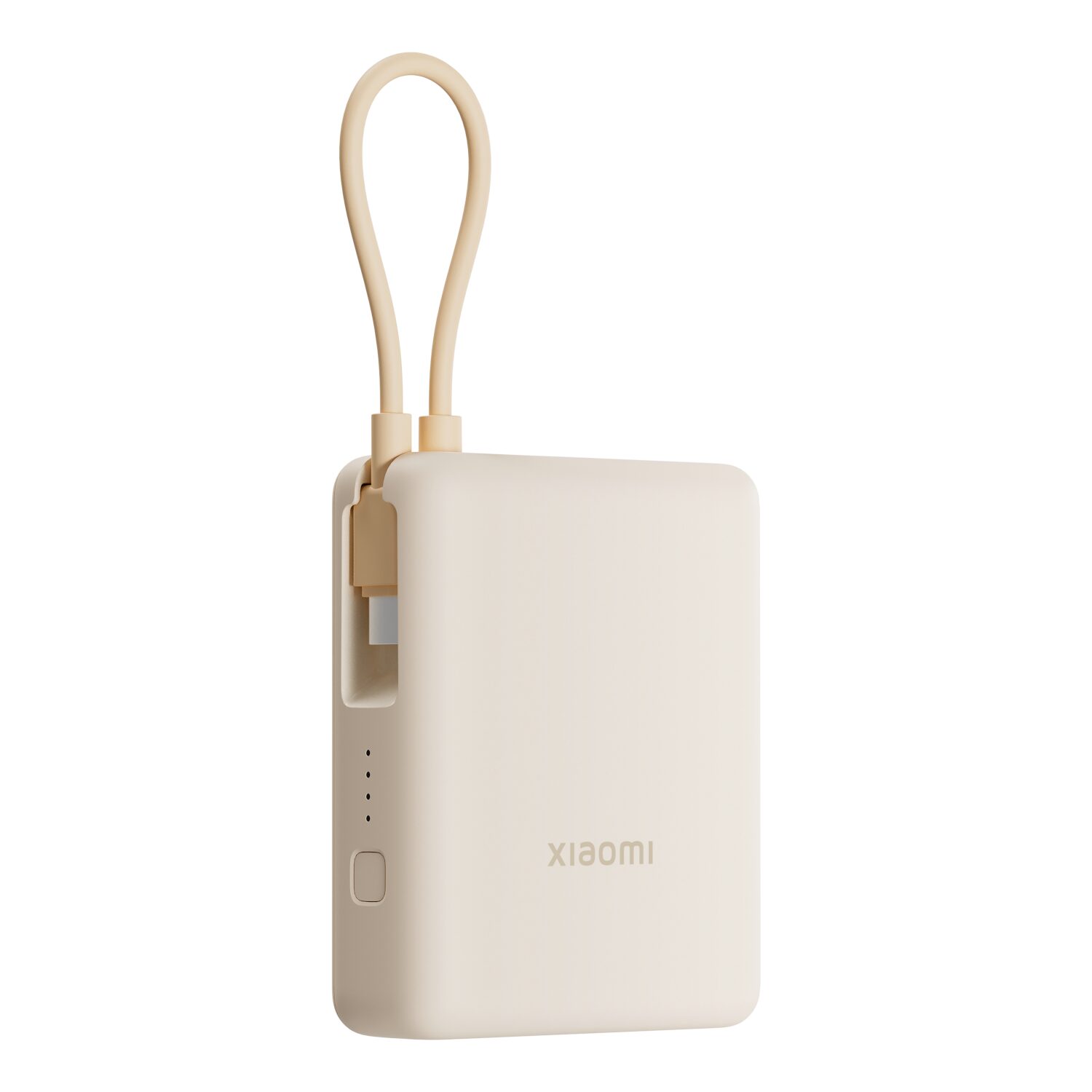 10,000mAh Xiaomi 33W Power Bank (Integrated Cable) - Tan - Image 3