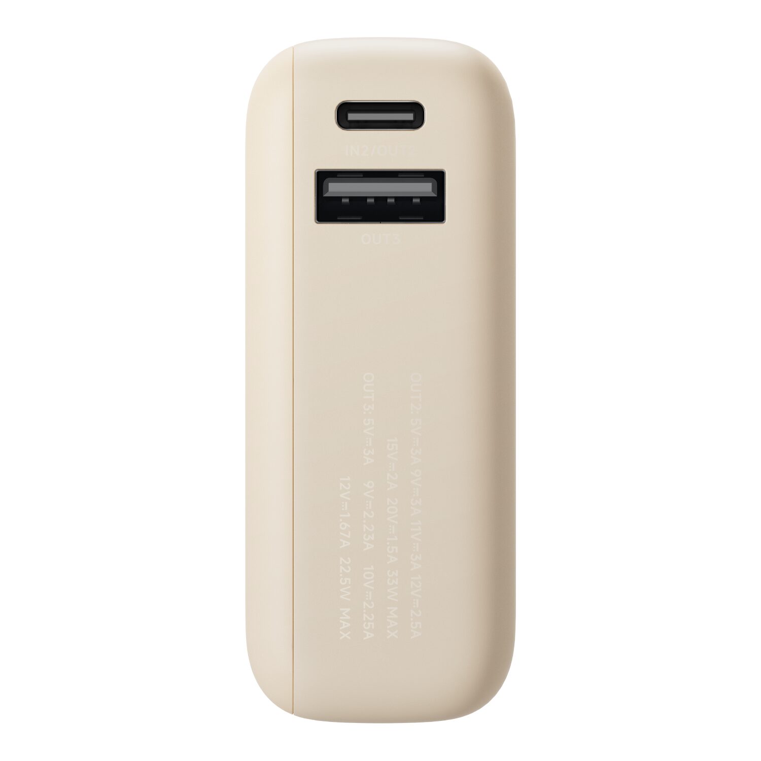 10,000mAh Xiaomi 33W Power Bank (Integrated Cable) - Tan - Image 8