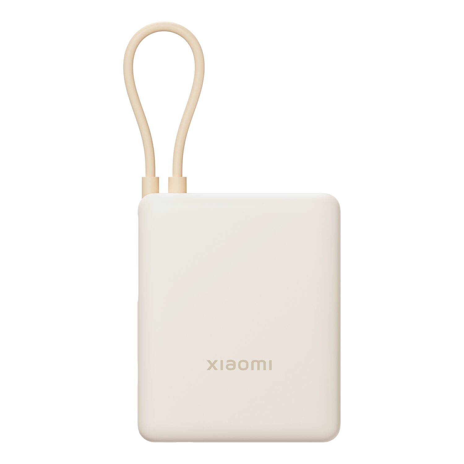 10,000mAh Xiaomi 33W Power Bank (Integrated Cable) - Tan - Image 2