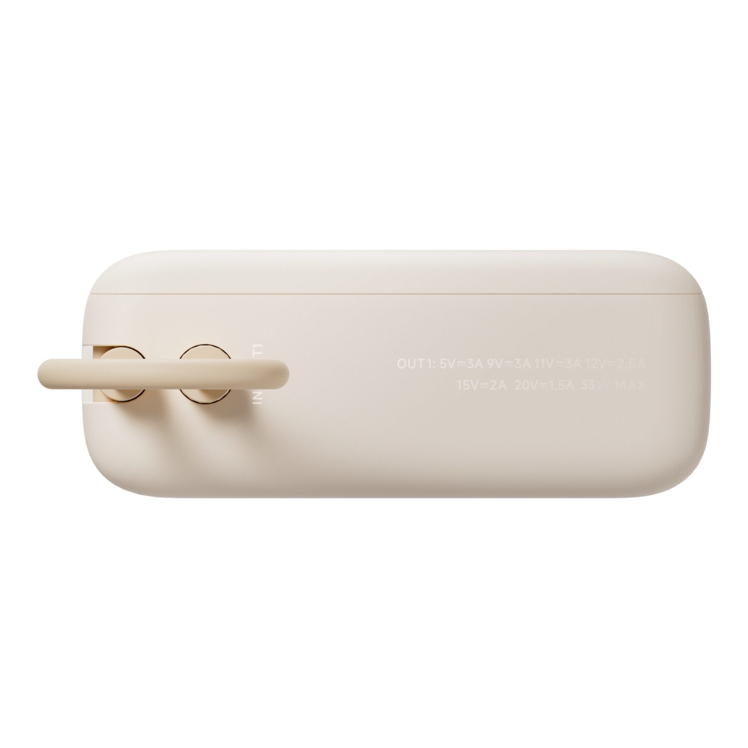 10,000mAh Xiaomi 33W Power Bank (Integrated Cable) - Tan - Image 6