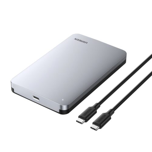 UGreen CM300 2.5 inch USB Type-C Hard Drive Enclosure - Silver