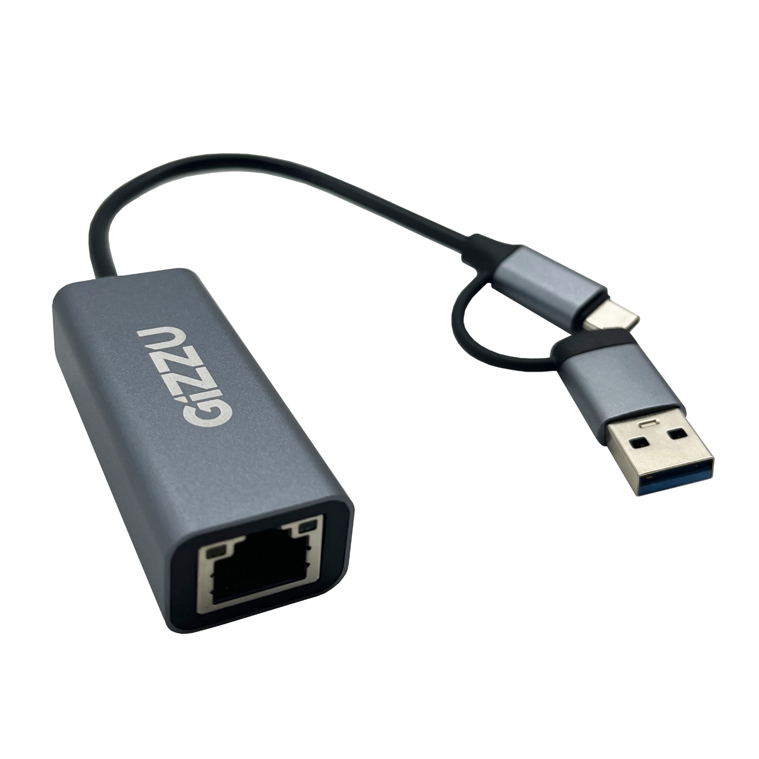 Gizzu High Speed Type-C/A to Gigabit Adapter Poly - Image 2
