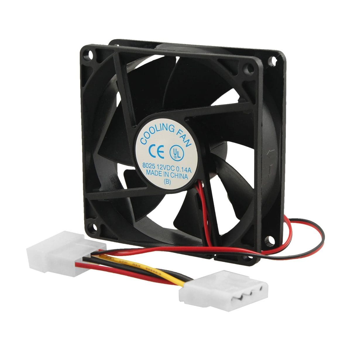 Chassis Cooler Fan Oem 80Mm Black Molex