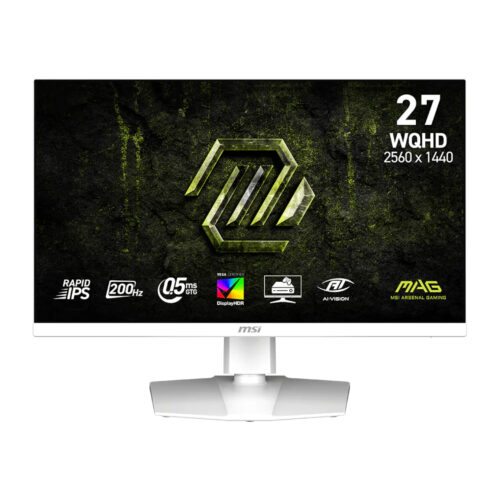 27" MSI MAG 274QRFW E20 WQHD 200Hz IPS Gaming Monitor - White