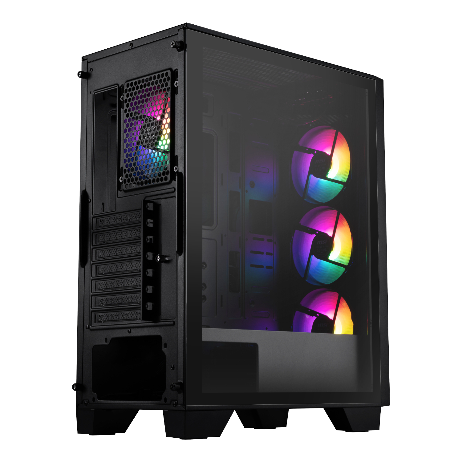 MSI MAG FORGE 130A Airflow ATX Gaming Chassis - Black - Image 5