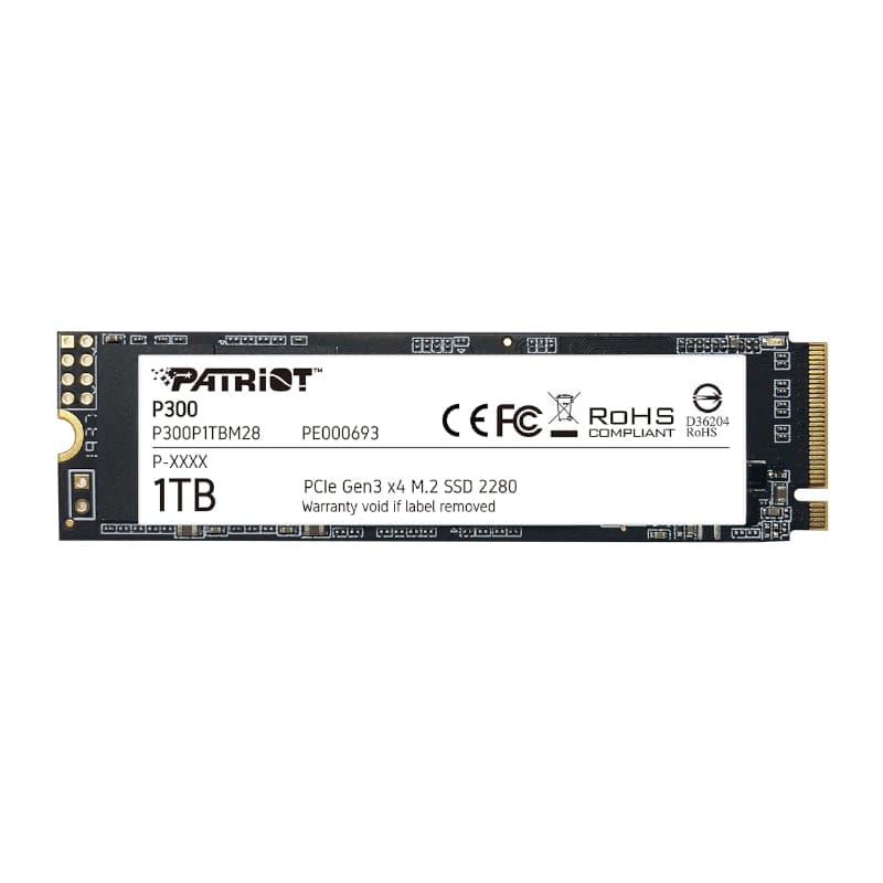 1TB Patriot P300 M.2 PCIe NVMe SSD