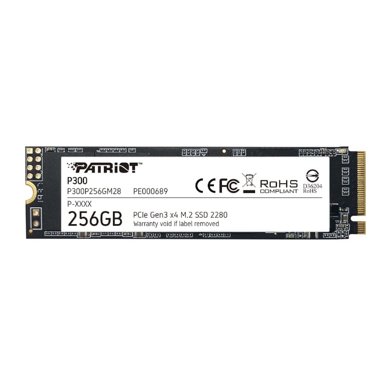 256GB Patriot P300 M.2 PCIe NVMe SSD