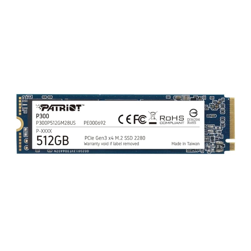 512GB Patriot P300 M.2 PCIe NVMe SSD