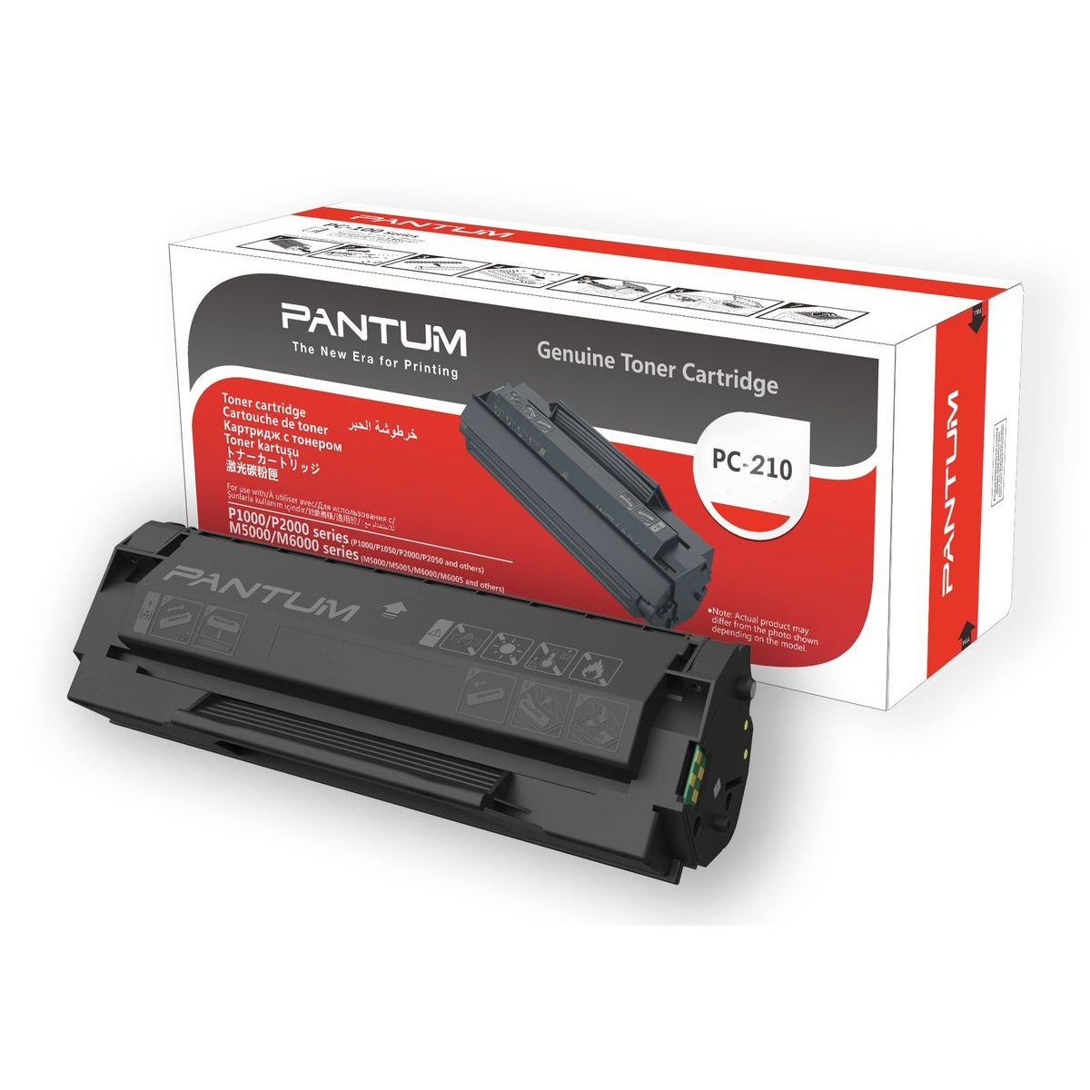 Genuine Pantum PC210 Toner Cartridge - Black