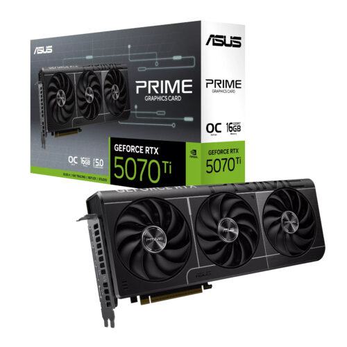 16GB ASUS PRIME GeForce RTX 5070 Ti GDDR7 OC Edition Graphics Card