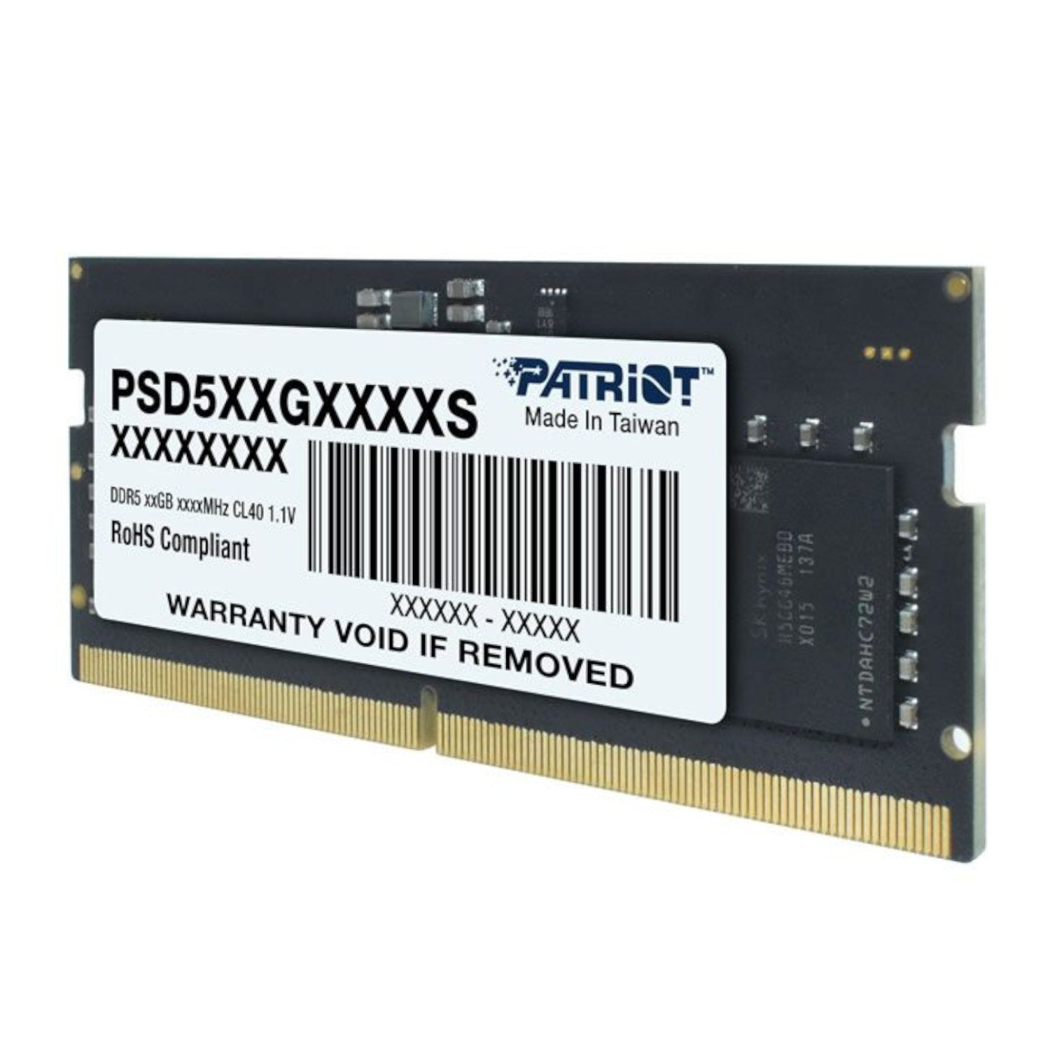 8GB Patriot Signature Line DDR5 4800MHz Single Rank SODIMM Notebook Memory - Image 2