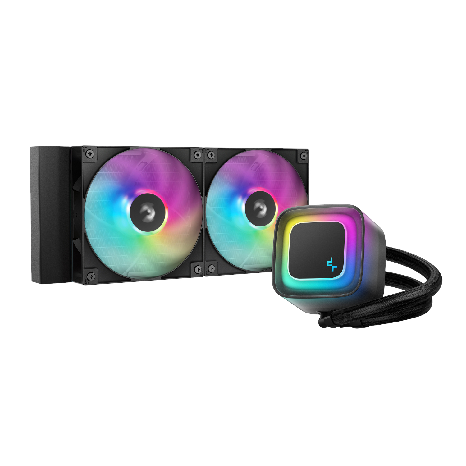 DeepCool LE240 V2 240mm ARGB AIO CPU Liquid Cooler - Black - Image 2