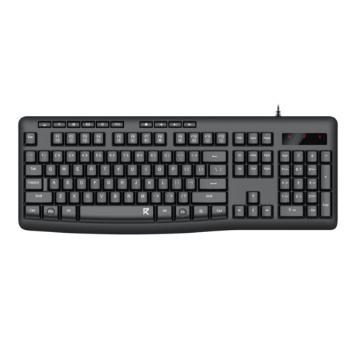 Redragon BK-7366 Full-size Ergonomic Wired Membrane Office Keyboard - Black