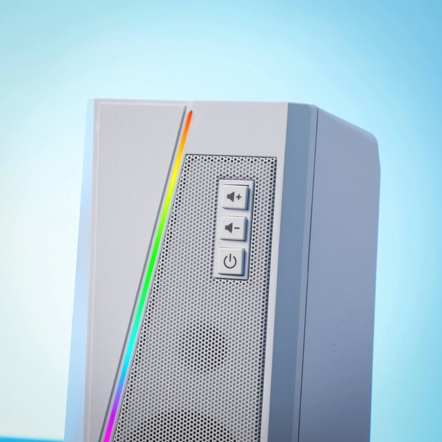 Redragon GS20W ANVIL 3W 2.0 RGB Stereo Desktop PC Speakers - White - Image 6