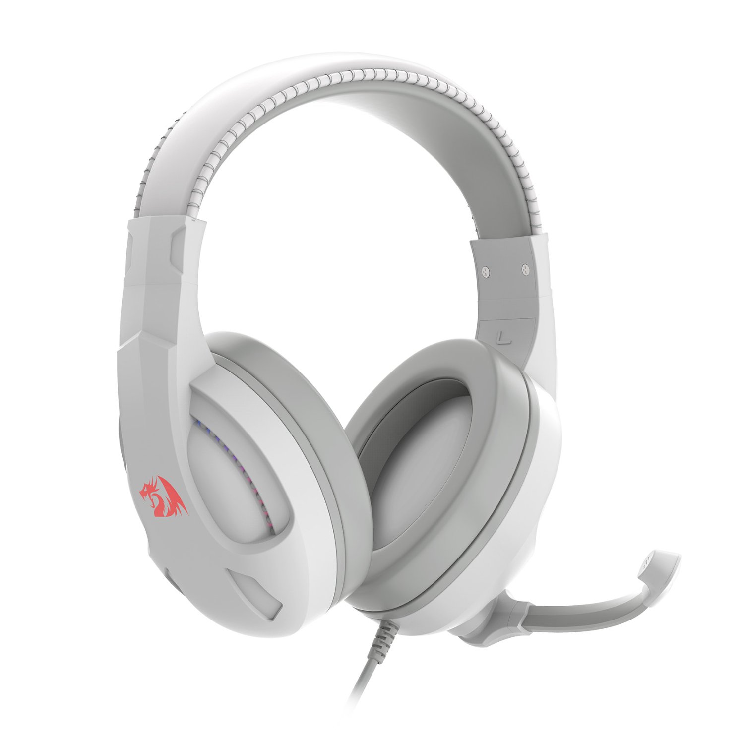 Redragon H211 CRONUS Surround Sound RGB Wired Gaming Headset – White - Image 2
