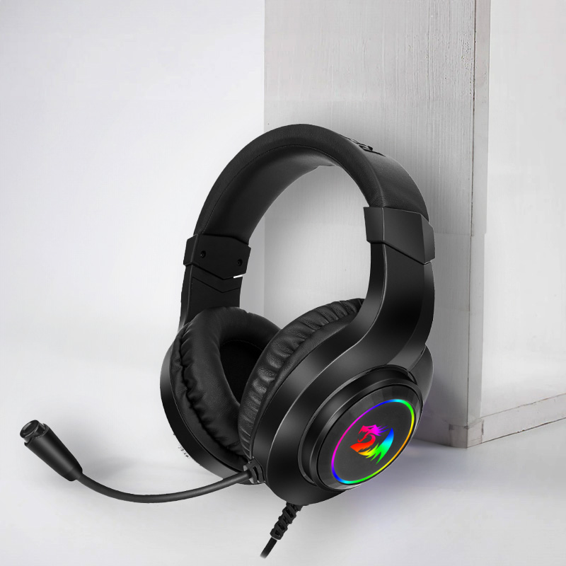 REDRAGON Over-Ear HYLAS Gaming Headset - Black - Image 7