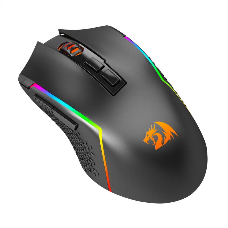 REDRAGON Trident Pro 8000DPI RGB Gaming Mouse - Black - Image 4