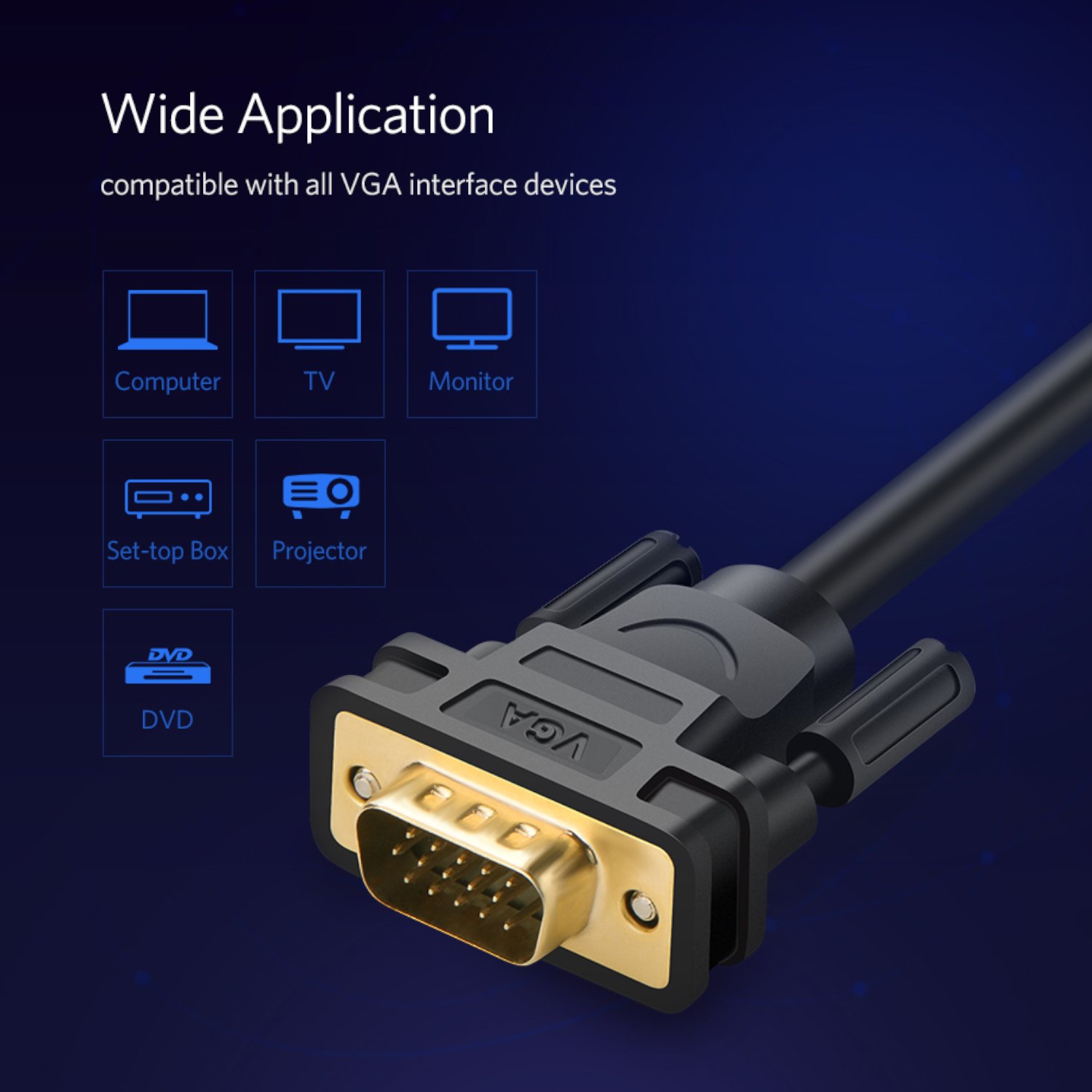 UGreen VG101 VGA Male to Male Cable 1.5M - Image 6