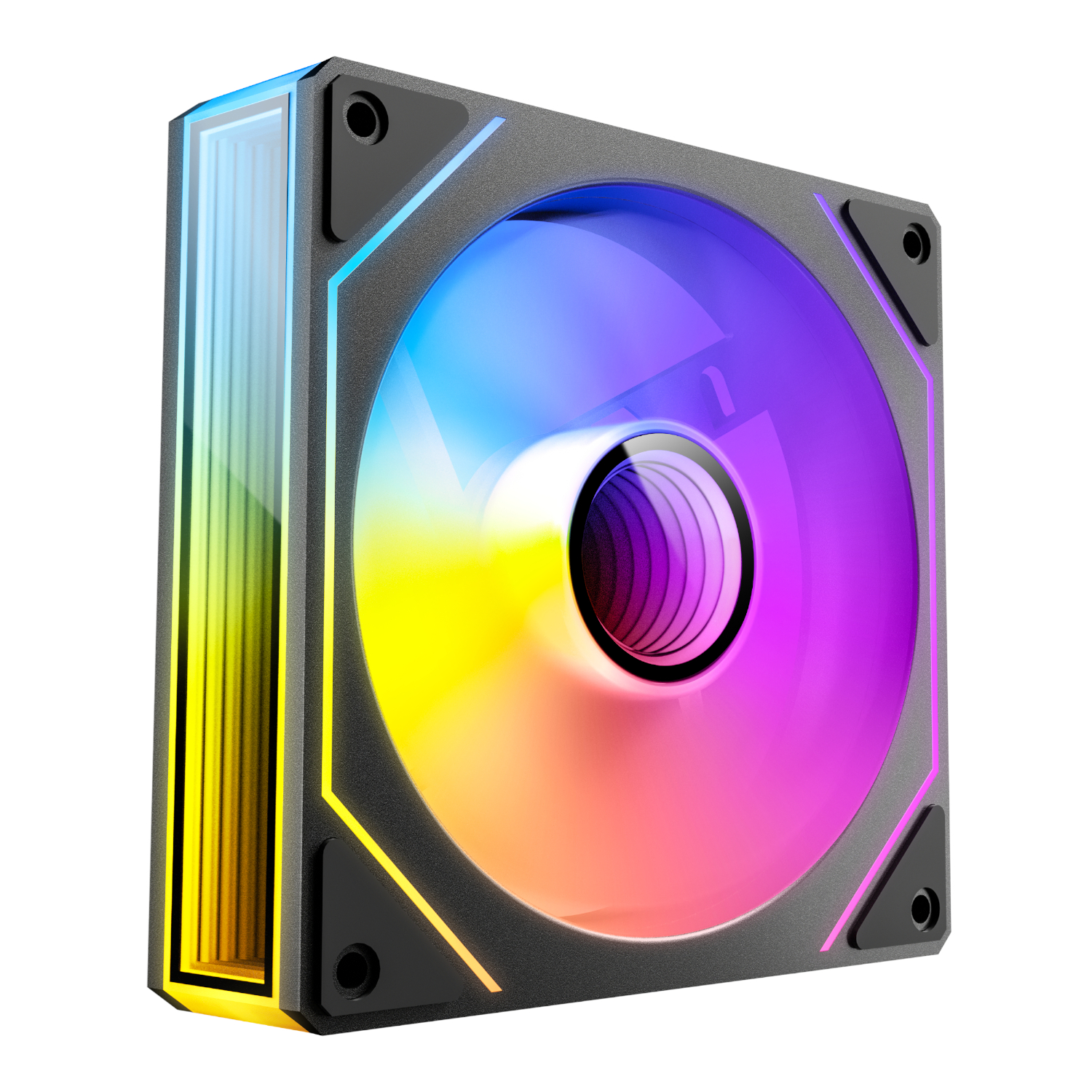 Antec VISION PWM 120mm ARGB Infinity Mirror Case Fan 3 Pack Black - Image 3