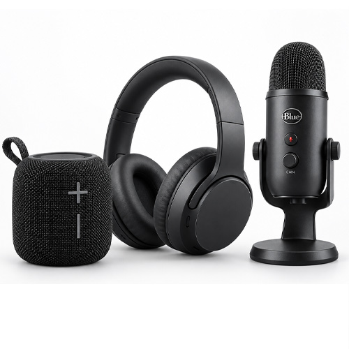 Speakers, Headphones & Mics